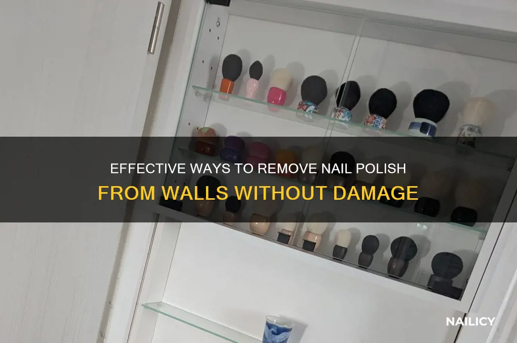 what takes nail polish off a wall