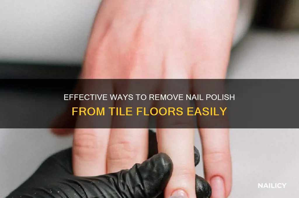 what takes nail polish off tile floor