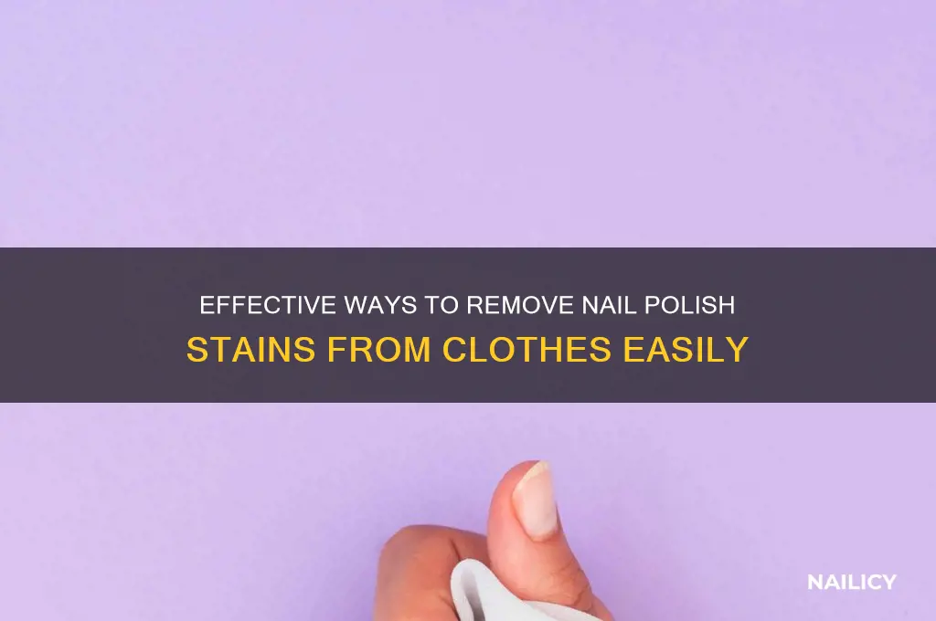what takes nail polish out of clothes