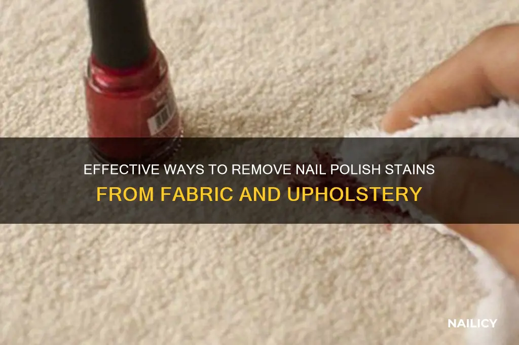what takes nail polish out of material