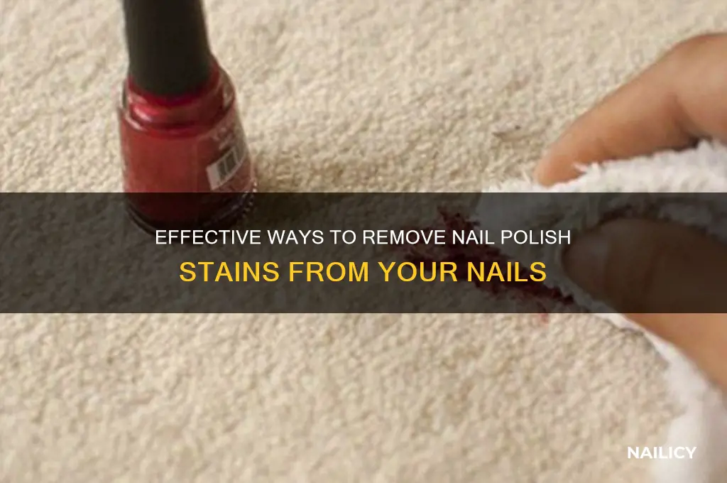 what takes nail polish stain off of your nails