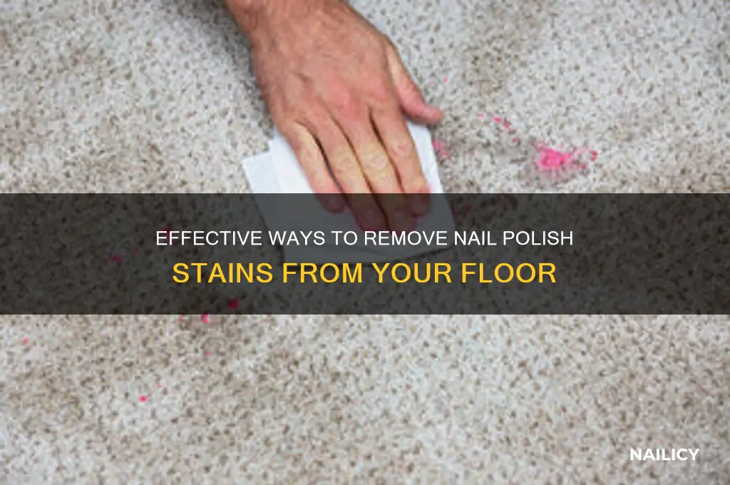 what takes of nail polish on floor