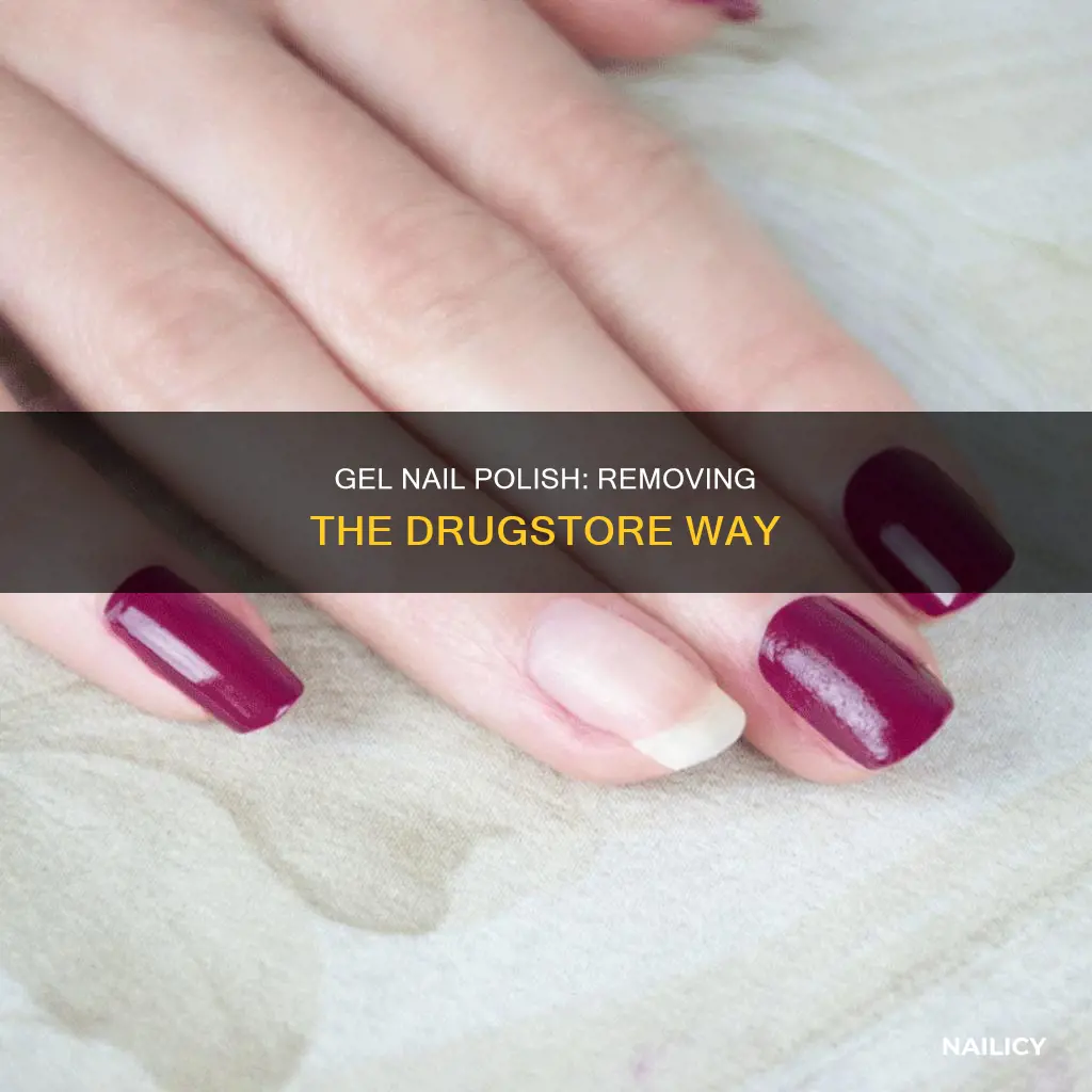 what takes off drugstore gel nail polish