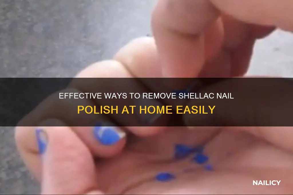 what takes shellac nail polish off