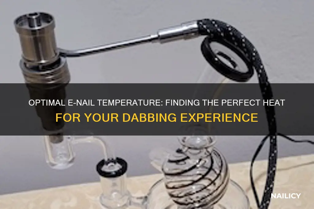 what temp do you run your e nail
