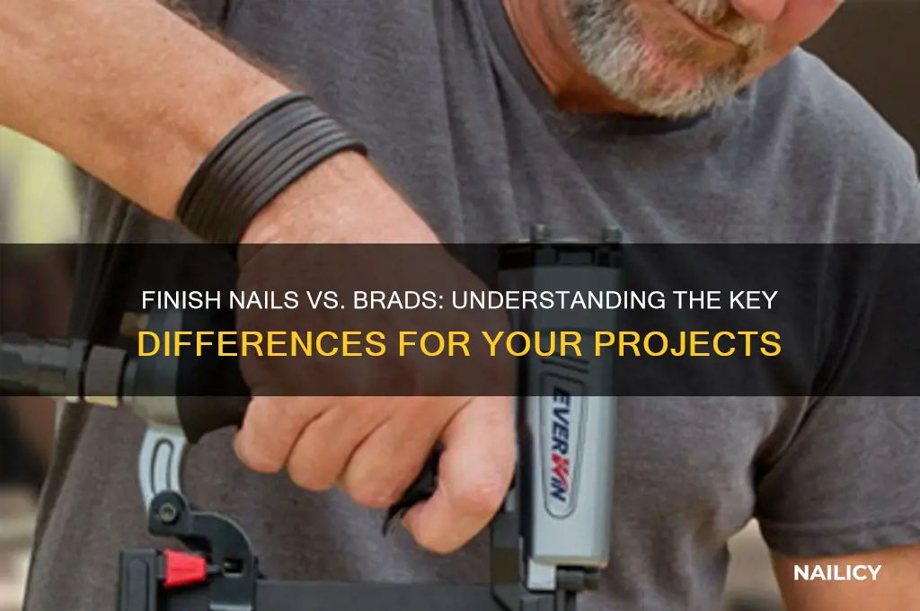 what the difference between finish nails and brads