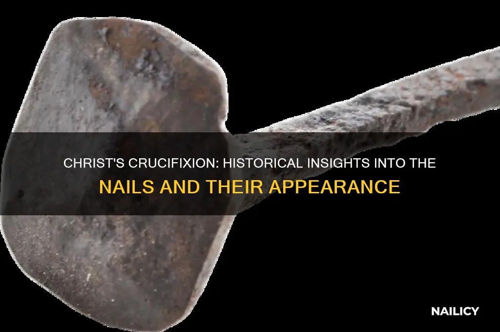 what the nails looked like at christs crucifiction