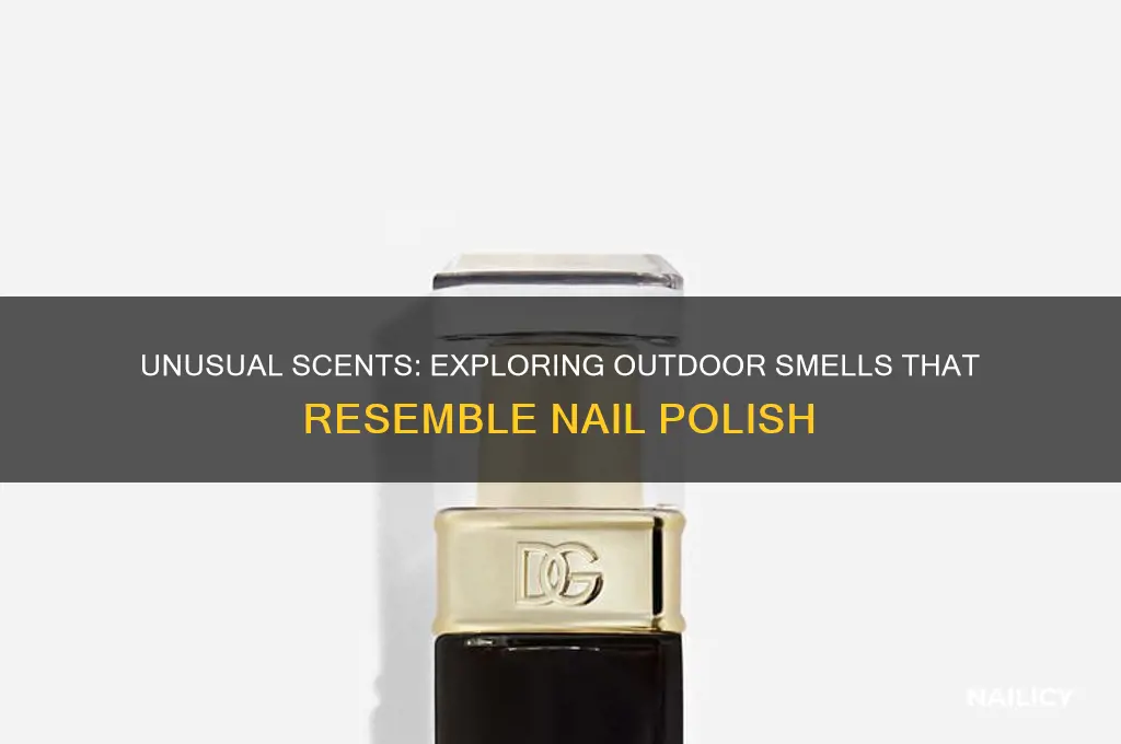 what things smell like nail polish outside