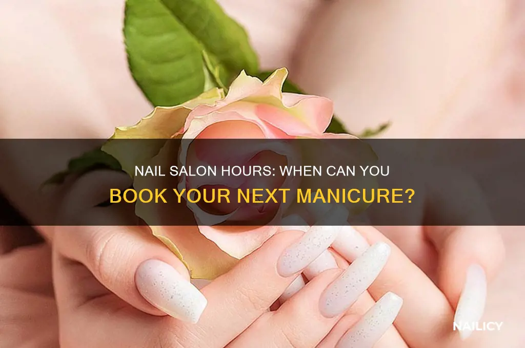 what time are nail salons open
