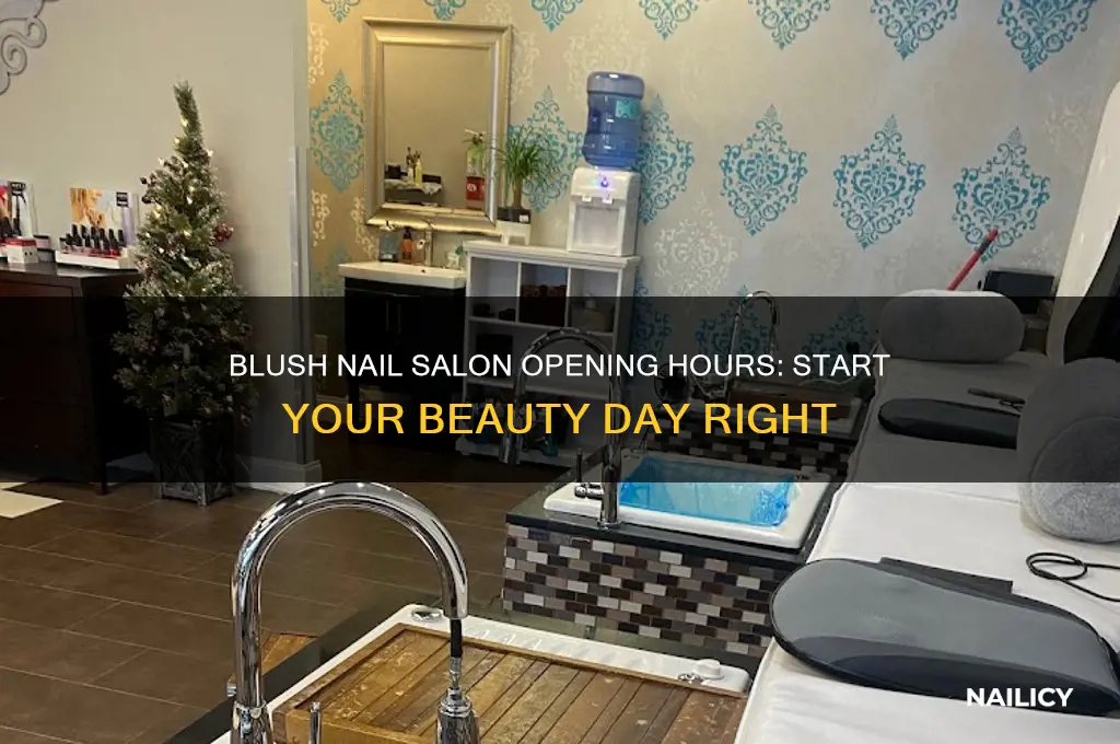 what time does blush nail salon open
