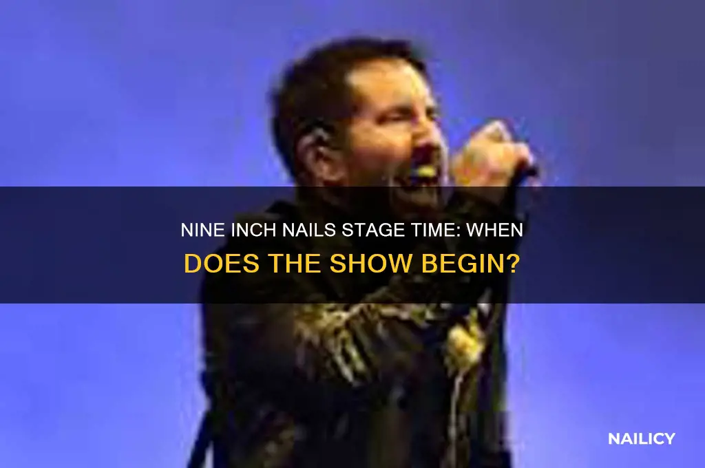 what time does nine inch nails go on