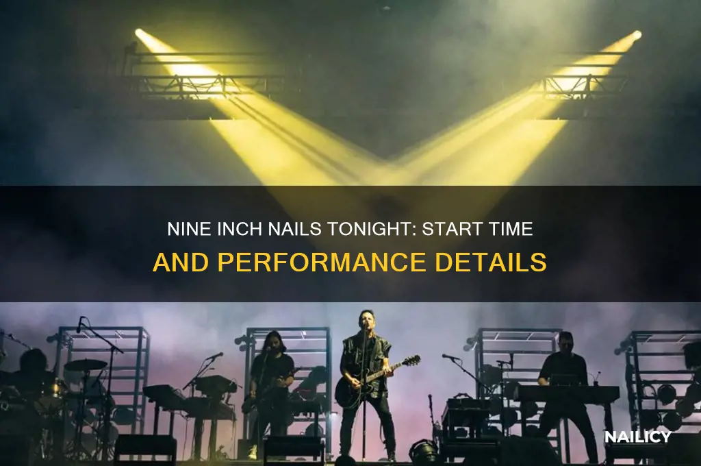 what time does nine inch nails play tonight