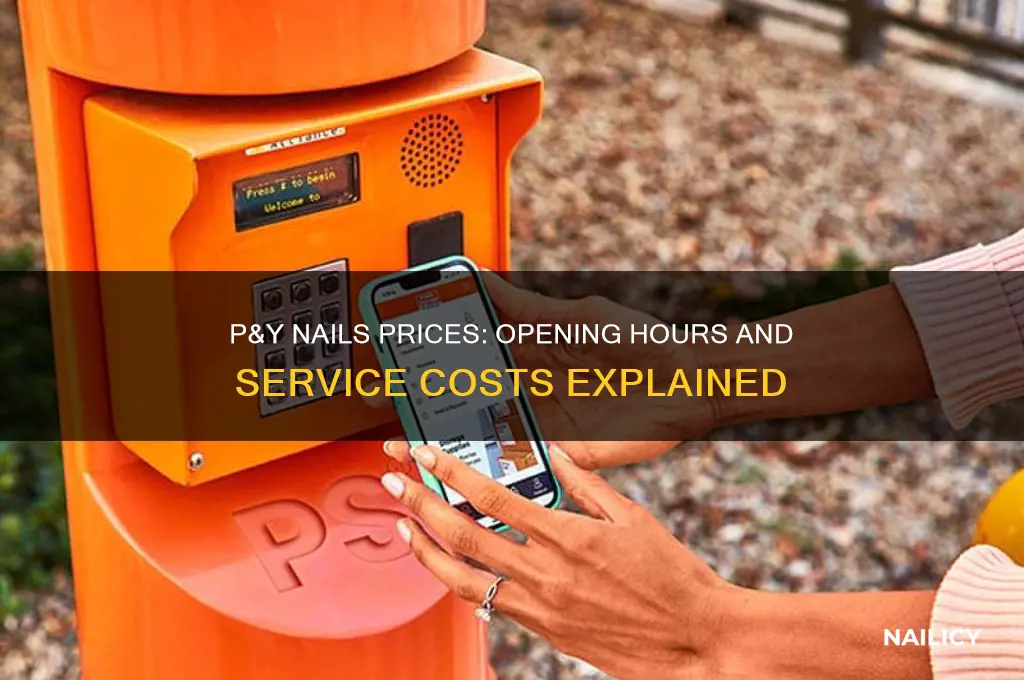 what time does p&y nails prices