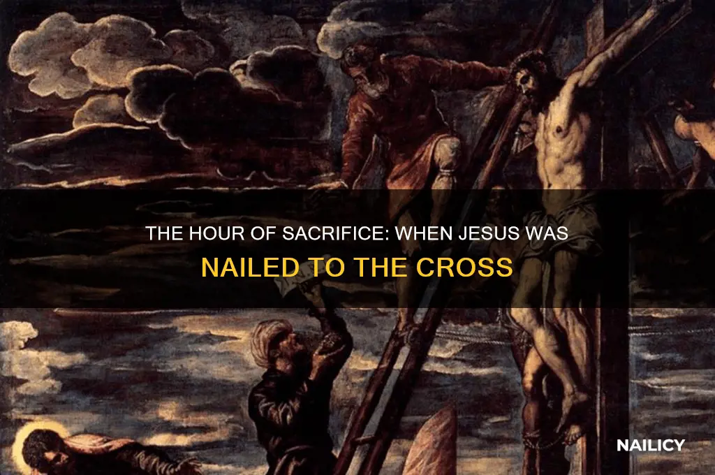 what time jesus was nailed to the cross