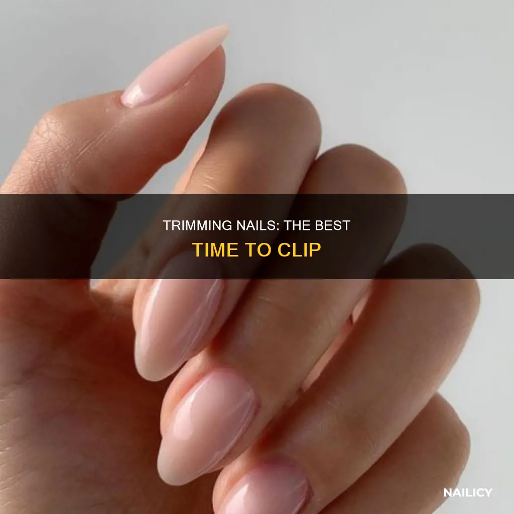 what time of nail is best for trim
