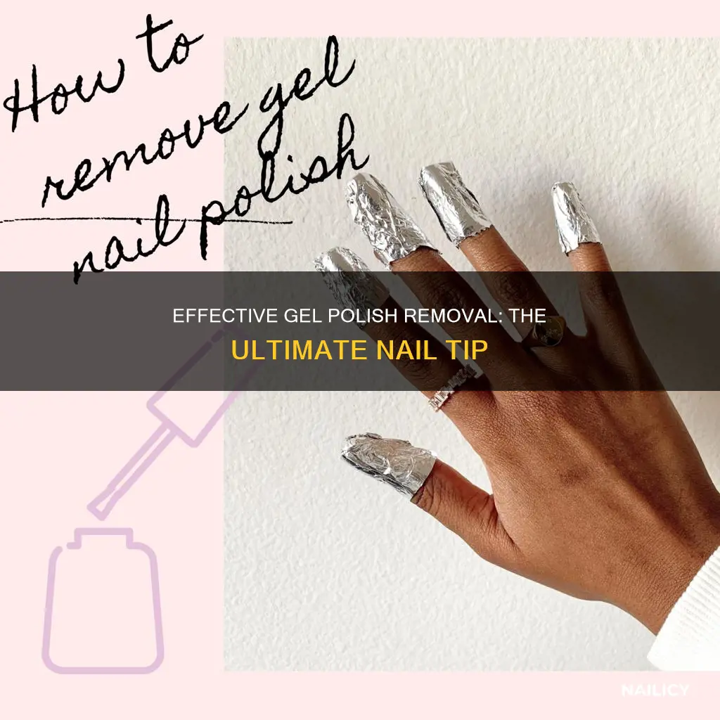 what tip is used to remove gel polish on nails