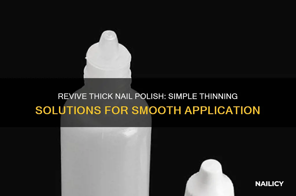what to add to nail polish to thin it out
