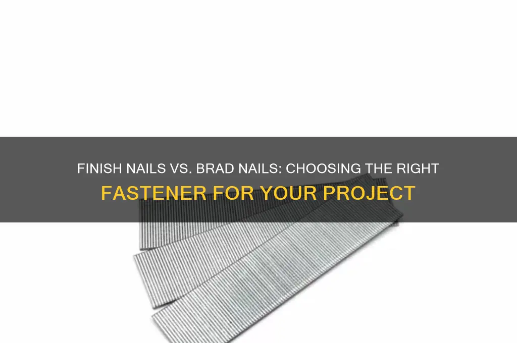 what to buy finish nail or brad