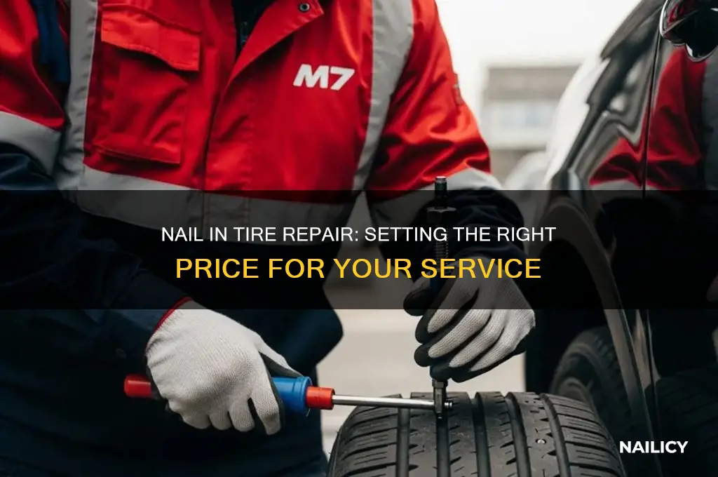 what to charge for nail in tire