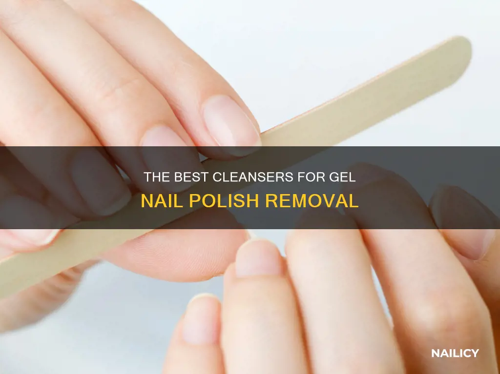 what to cleanse gel nail polish with after