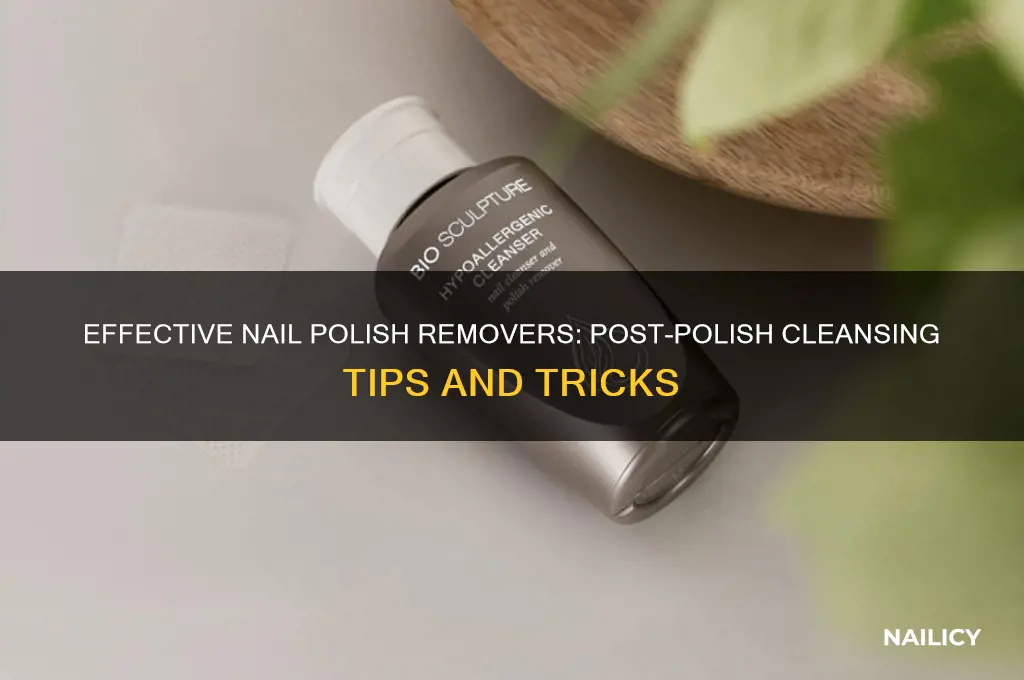 what to cleanse nail polish with after