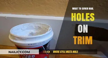Quickly Hide Nail Holes on Trim