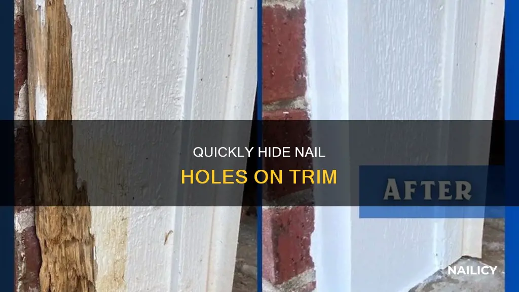 what to cover nail holes on trim