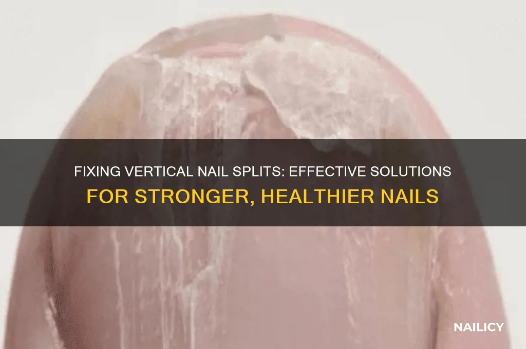 what to do about nails that split vertically