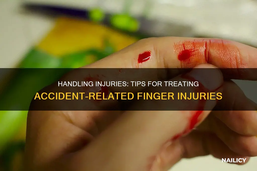 what to do accident finger blood nail