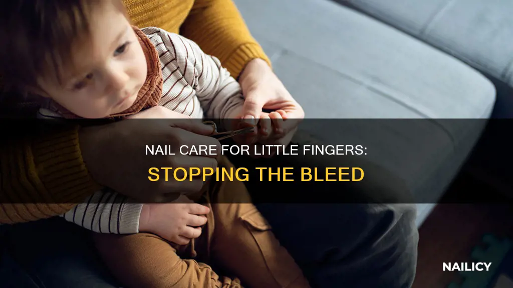 what to do for bleeding baby finger nail