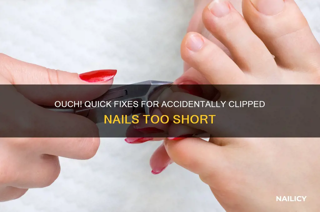 what to do for clipped nails too short