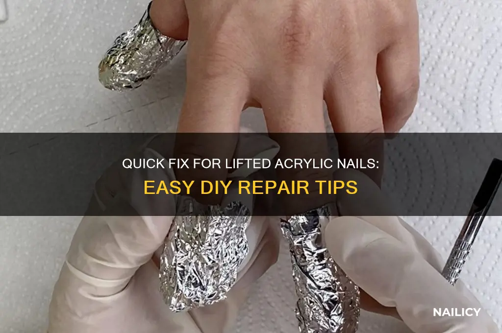 what to do if a acrlic nail lifts