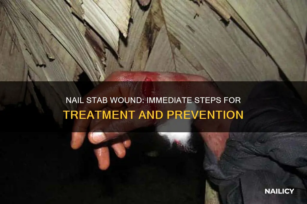 what to do if a nail stabs you
