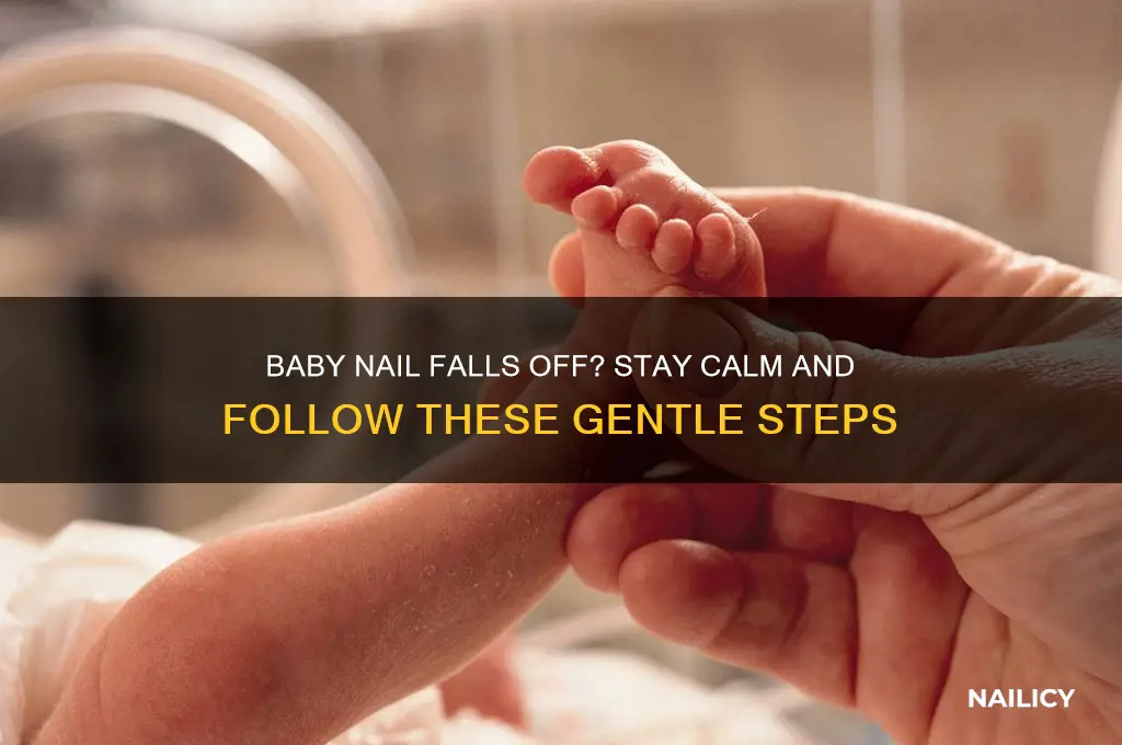 what to do if baby nail falls off