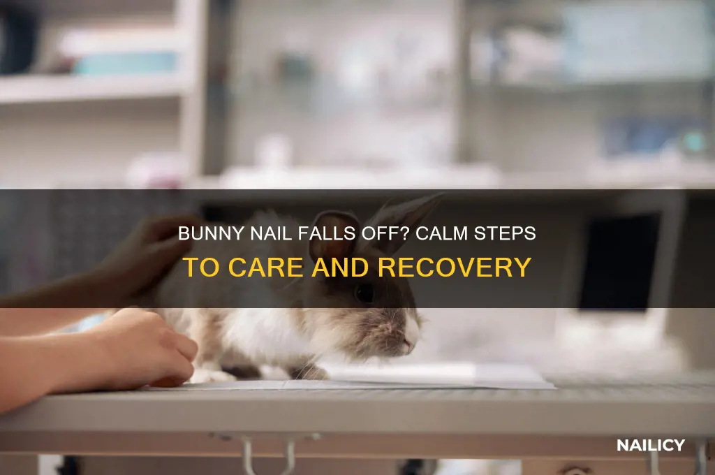what to do if bunny nail falls off