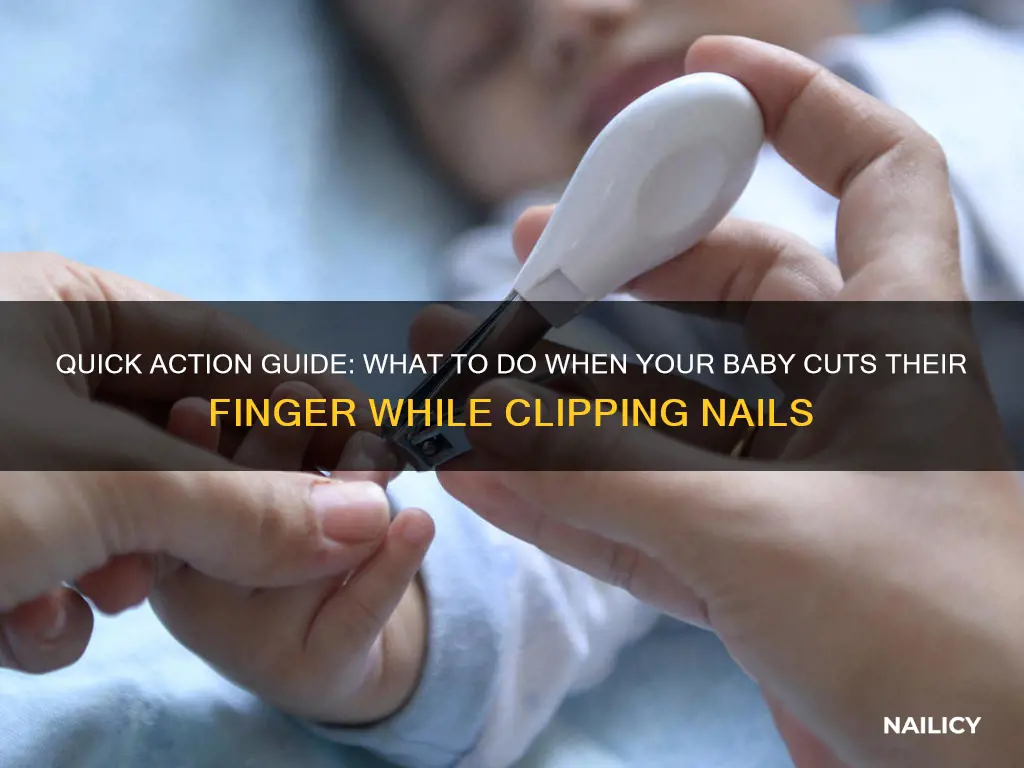 what to do if cut baby finger clipping nails