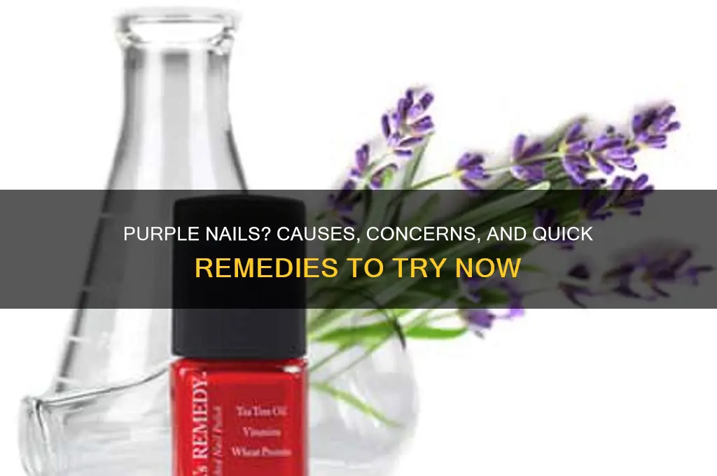 what to do if my nails are purple