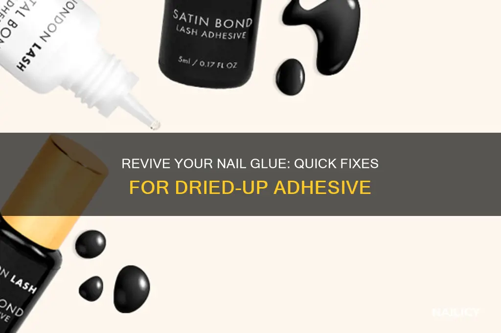 what to do if nail glue dries up