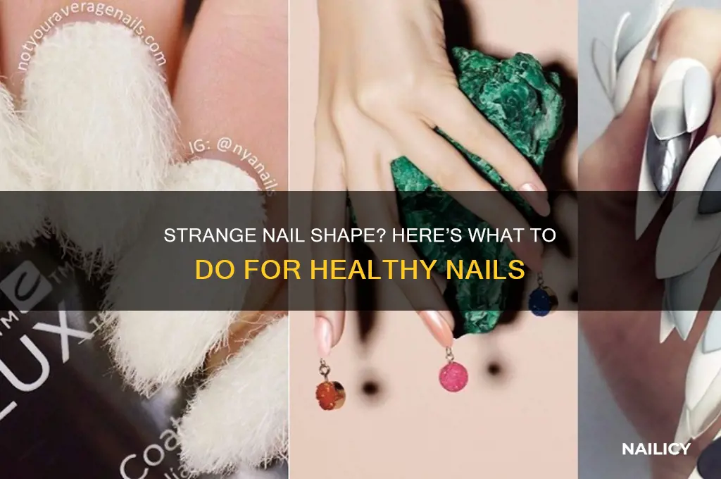 what to do if nail is pointed strangely