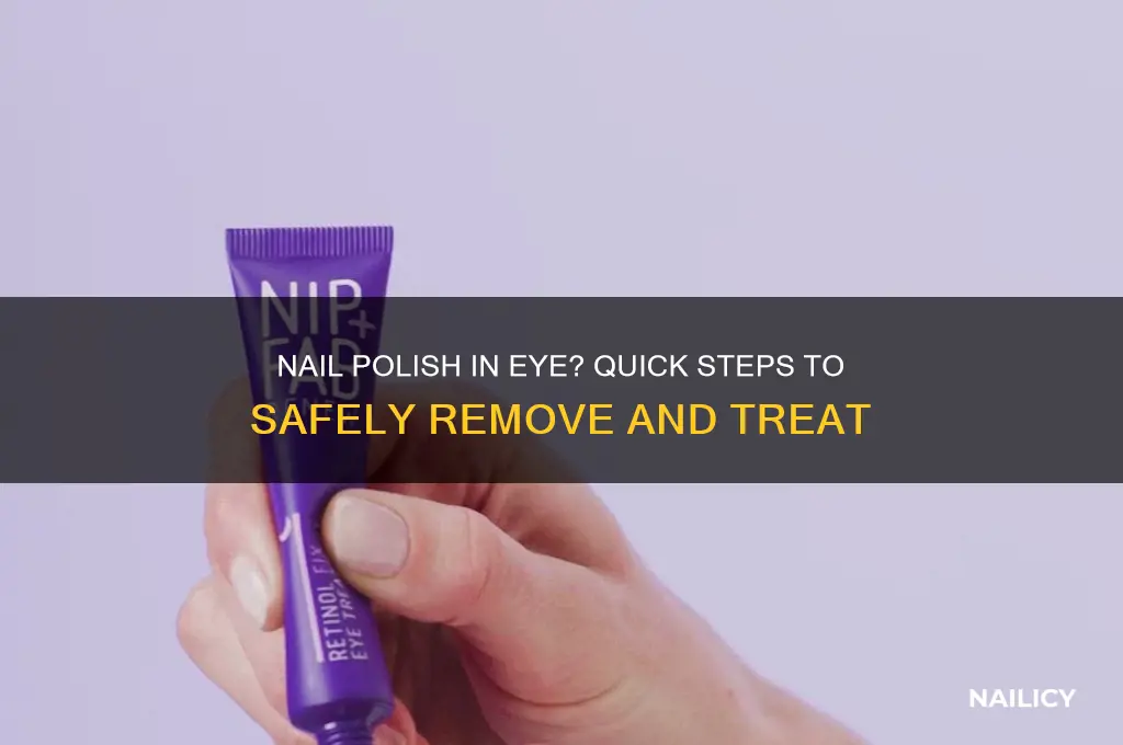 what to do if nail polish in eye