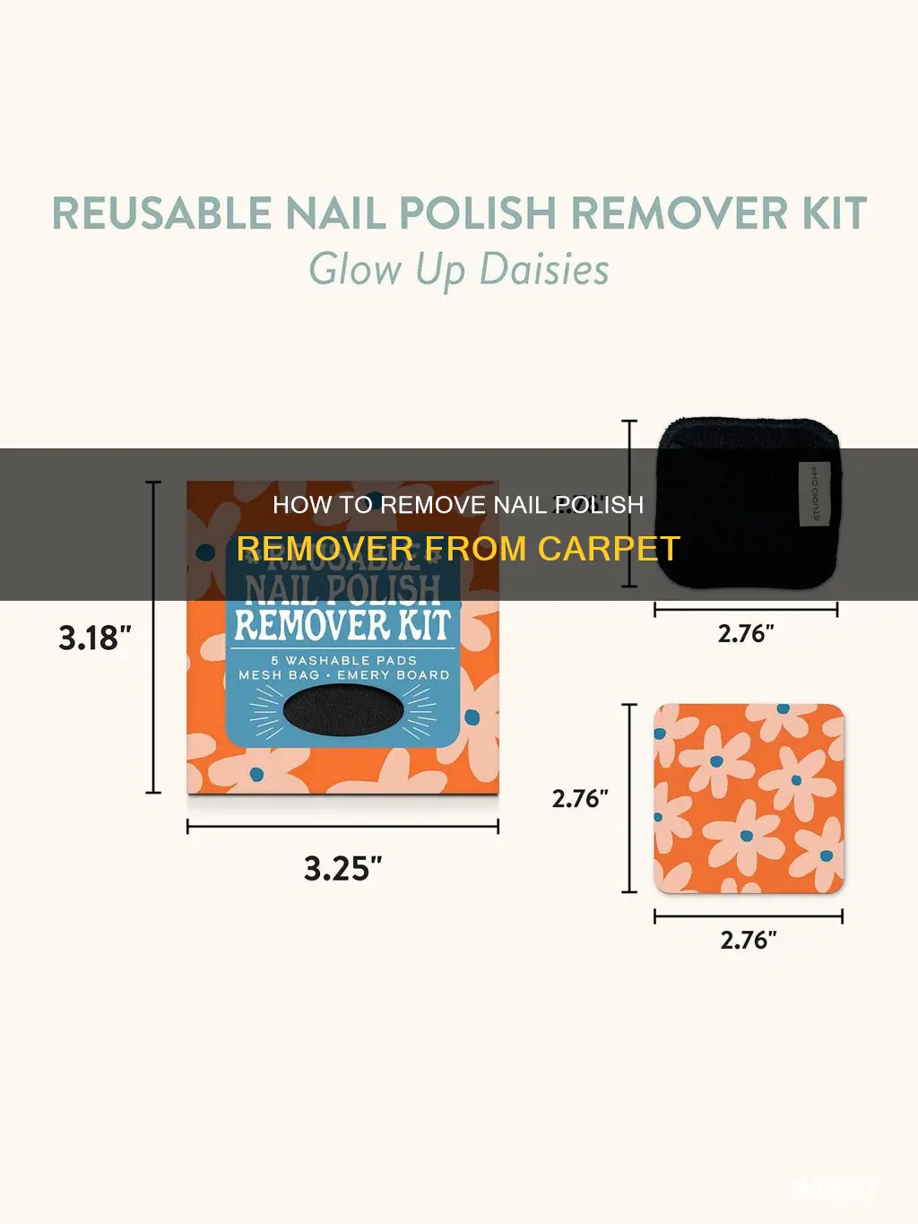 what to do if nail polish remover spilled on carpet