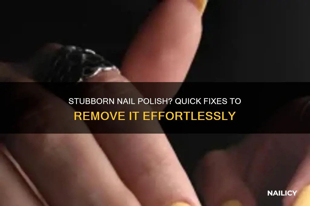 what to do if nail polish won