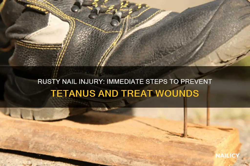 what to do if poked by rusty nail