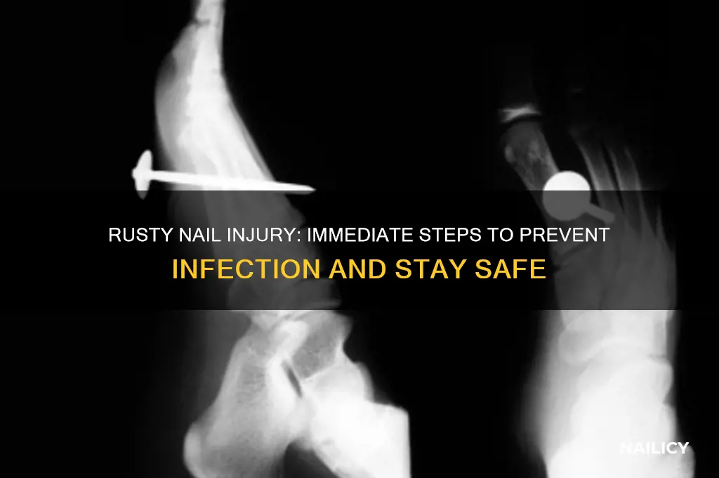 what to do if stepped on rusty nail