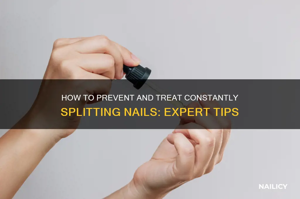 what to do if the nail keep splitting