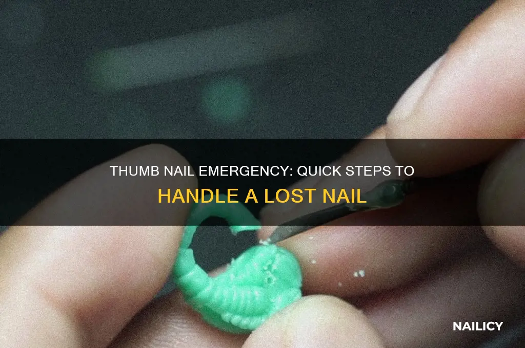 what to do if thumb nail comes off