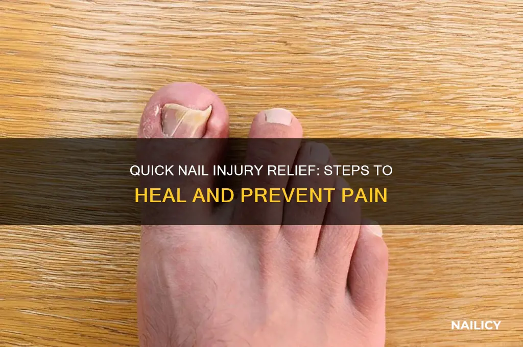 what to do if you hurt your nail