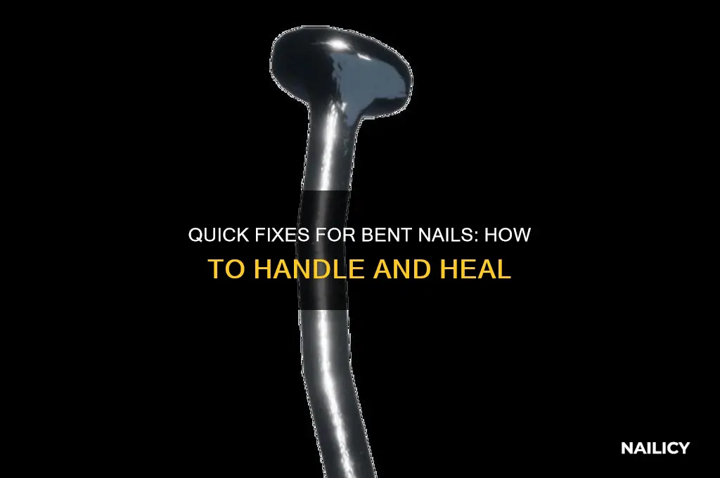 what to do if your nail bends back