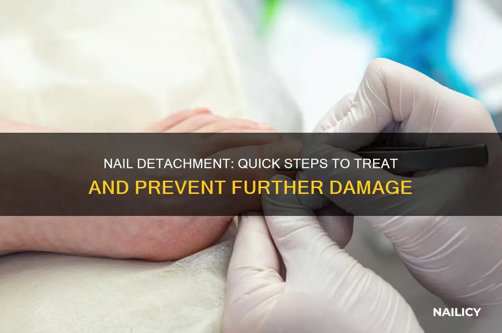 what to do if your nail detaches