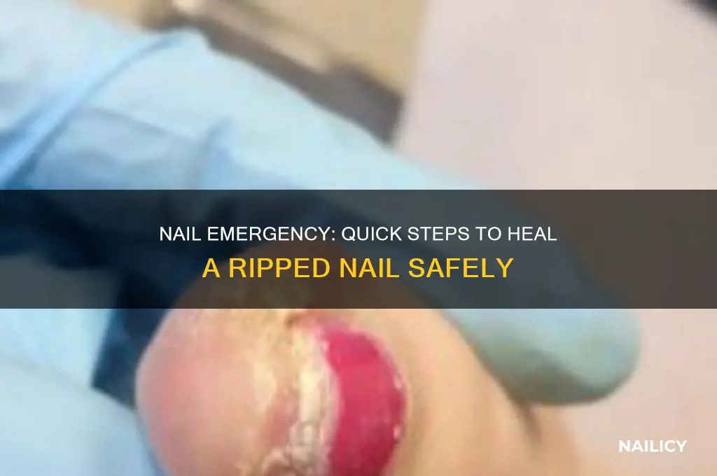 what to do if your nail rips off